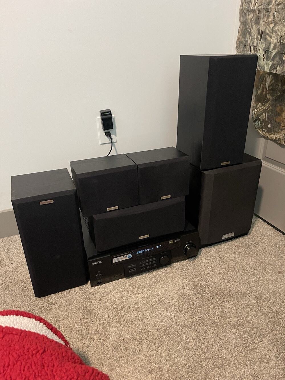 Kenwood 5.1 Surround Sound Home Theater System VR-406 Receiver Works